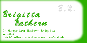 brigitta mathern business card